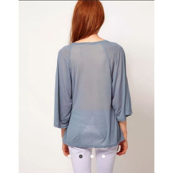 𝅺Wildfox Dream of Me 3/4 Sleeve Oversize T-Shirt XS - Picture 8 of 16